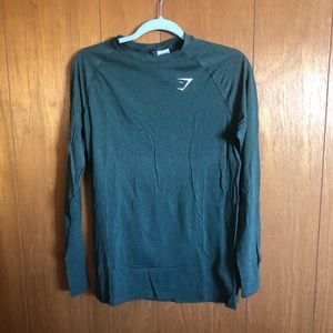 Green Gymshark men’s long sleeve